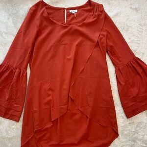 Women's Rust
Orange 3|4 sleeve Bohemian
Blouse by Love
Riche size
Medium